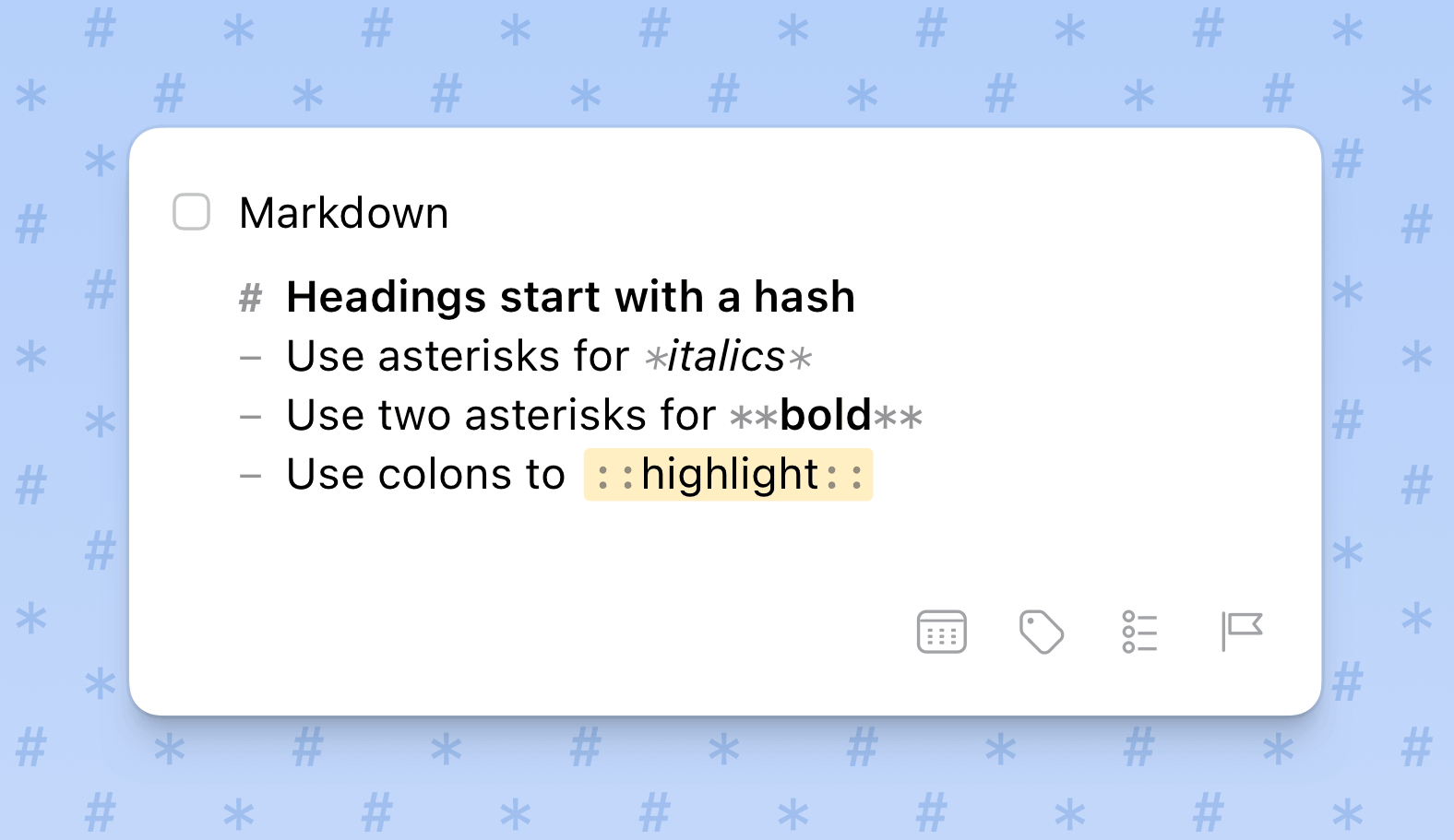 explanation of markdown language